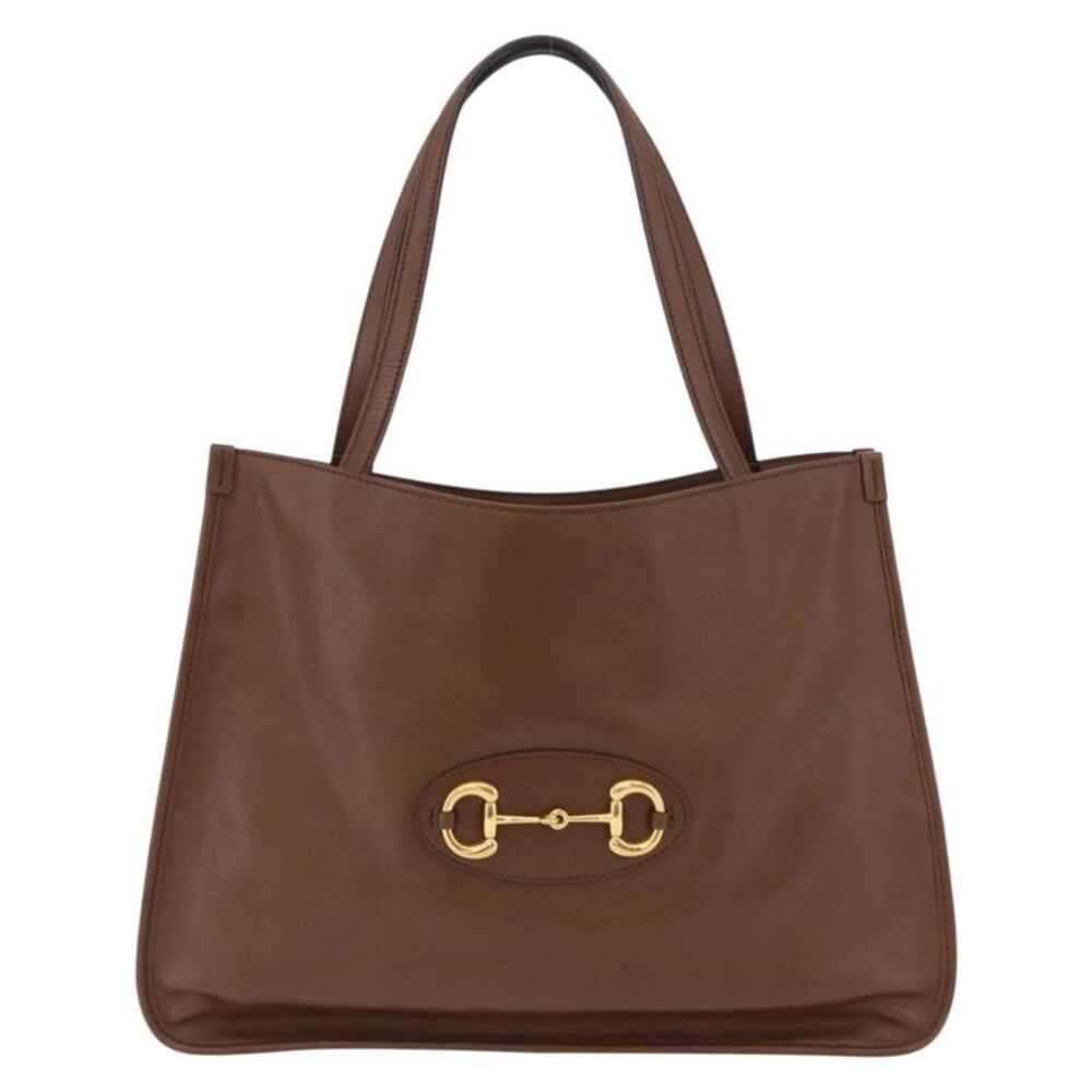 Gucci Horsebit 1955 Leather Brown Leather Tote Bag Bag